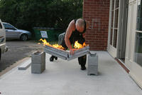 Master Hardy preparing for the demonstreation season with a big break (3 slabs without socers) on fire