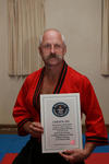 Master Hardy with his certificate - another Guinness World Record!