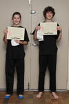 Emelia and Evan, after their grading - congratulations to both!