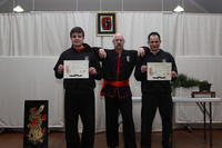 Master Hardy with Wasu  Kilimnik on his right, and Chris Gunton, on his left.