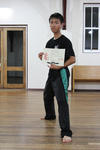 Zi Hao with his Green Sash and certificate - congratulations, and we hoppe you remember the lessons!