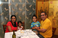Govinder Singh and his family also enjoying some good food!