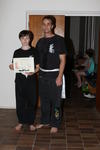 Jack, with his proud father Andrew - now both White Sash students of Pai Lum Kung Fu!