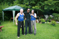 Master Hardy with Master Sanders and Grandmaster St Charles - July 2007