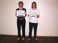 Melita and Tanya after their grading.
