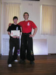 Our new Student Instructor, Wasu Pedrana, with Sifu Bellchambers