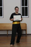 Elinor - happy and relieved after her grading