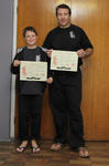 Zach and David, with their White Sash certificates