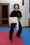 Alison, with certificate and Sash