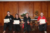 Andrew, Danielle, Grandmaster Hardy and Grant (L to R).

Surprised and happy!